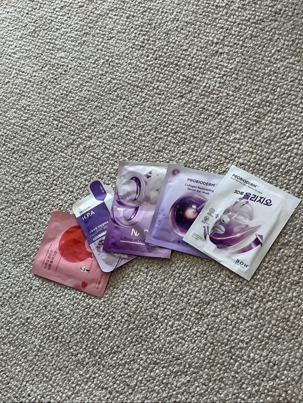 Multi-Pack Women’s Sheet Mask Set — Purple & Pink Hydration Masks